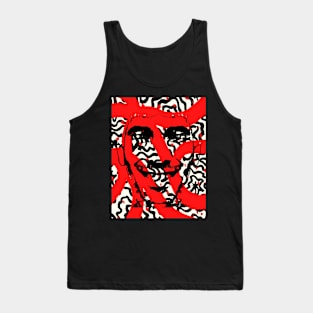 Smile Lines RED Tank Top